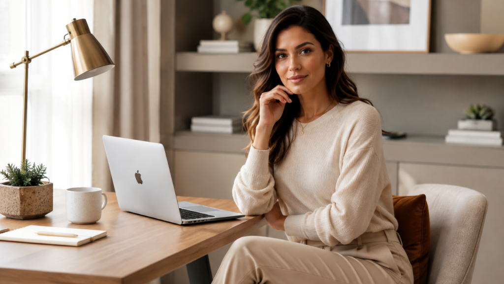 Moda Feminina Home Office para trabalho remoto com estilo e conforto